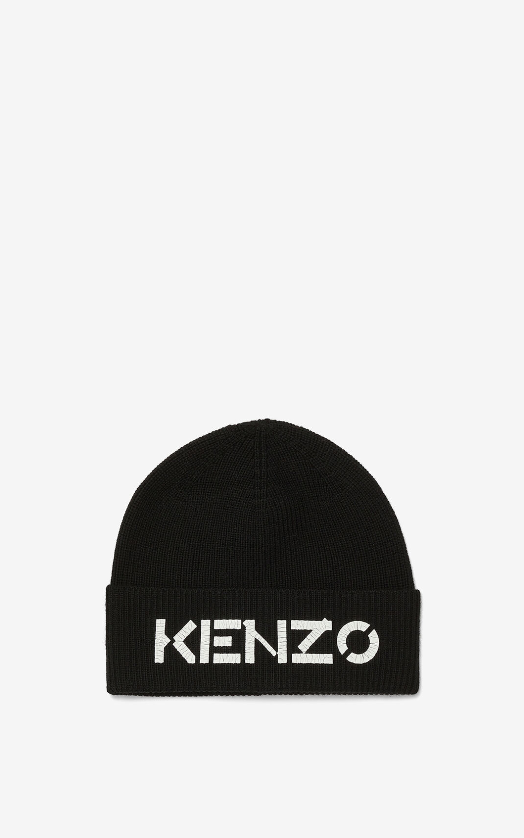 Kenzo Logo knit Moška Pletena Kapa Črna SI-5302622